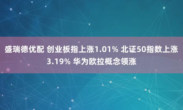 盛瑞德优配 创业板指上涨1.01% 北证50指数上涨3.19% 华为欧拉概念领涨